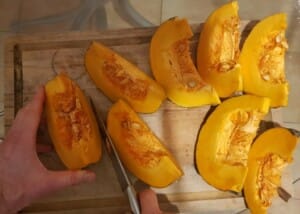 Lentilles, courge rôtie et mozzarella - Instruction 1