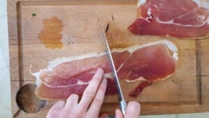 Roulés de jambon de Bayonne, fromage frais et herbes - Instruction 2