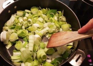 Risotto poireau, brebis, olives – Instruction 3 Risotto poireau, brebis, olives - Instruction 3