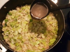 Risotto poireau, brebis, olives – Instruction 6 Risotto poireau, brebis, olives - Instruction 6