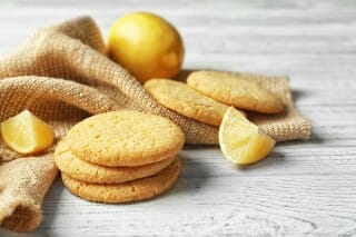 Almond and Lemon Shortbread Cookies