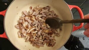 Fondue de blettes aux lardons – Instruction 3 Fondue de blettes aux lardons - Instruction 3