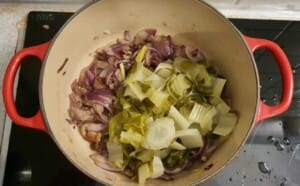 Fondue de blettes aux lardons – Instruction 3 Fondue de blettes aux lardons - Instruction 3