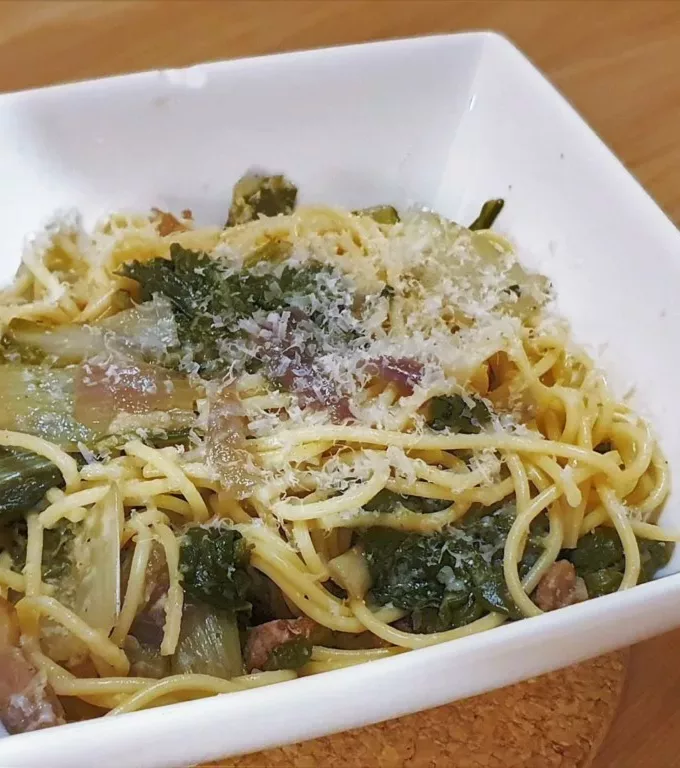 Blettes sautées aux lardons