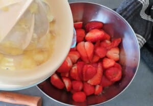 Salade de fraises, verveine - Instruction 3