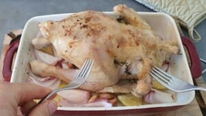 Poulet rôti à l’ail, herbes et citron - Instruction 7
