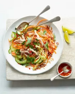 Vietnamese Chicken, Shrimp, and Grapefruit Salad