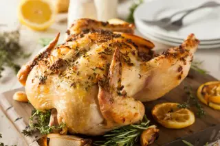 Roast Chicken with Garlic, Herbs, and Lemon