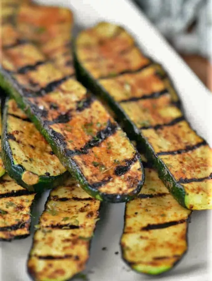 Courgettes grillées au four