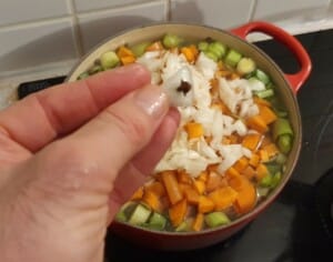 Lentilles cuisinées aux légumes - Instruction 2