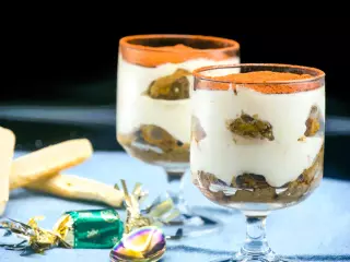 Tiramisu in a glass
