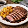 Duck breasts with caramelized pineapple Duck breasts with caramelized pineapple