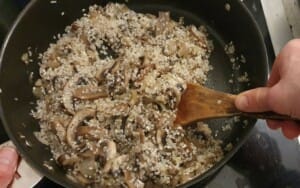 Risotto poireaux champignons ricotta - Instruction 6
