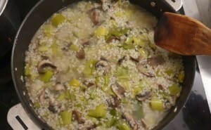 Risotto poireaux champignons ricotta - Instruction 8