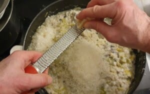 Risotto poireaux champignons ricotta - Instruction 9