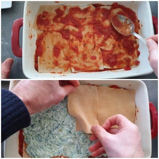 Lasagnes à la ricotta et aux épinards - Instruction 5