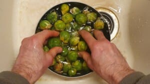 Choux de Bruxelles rôtis au soja et au sésame - Instruction 0