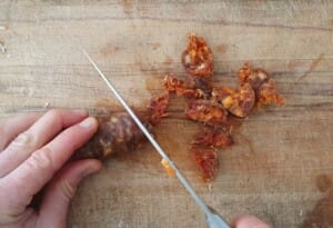 Cassolette de fèves à la crème et au chorizo - Instruction 3