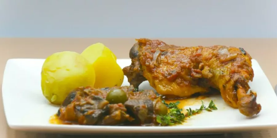 Poulet aux olives