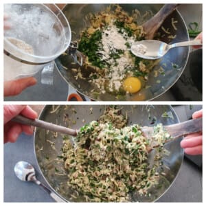 Croquettes aux oignon nouveaux, champignons et tofu – Instruction 6 Croquettes aux oignon nouveaux, champignons et tofu - Instruction 6