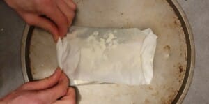 Papillotte de saumon aux oignons nouveaux - Instruction 4