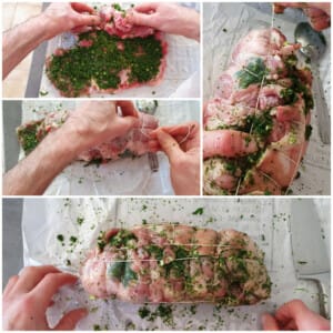 Epaule d&rsquo;agneau roulée, oignons nouveaux - Instruction 5