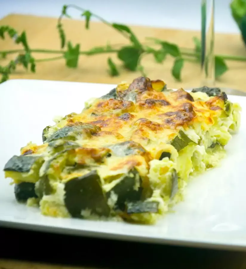 Zucchini Gratin with Feta and Mint