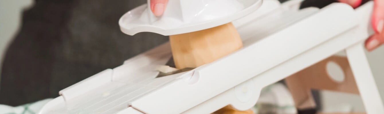 What is a mandoline used for in the kitchen?