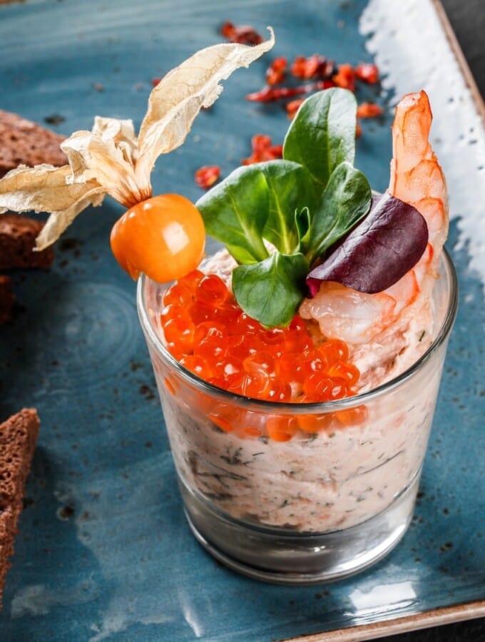 Verrines en cuisine, salées et sucrées