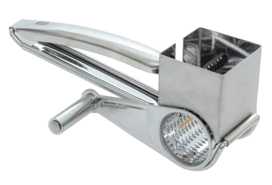 Hand-cranked cheese grater