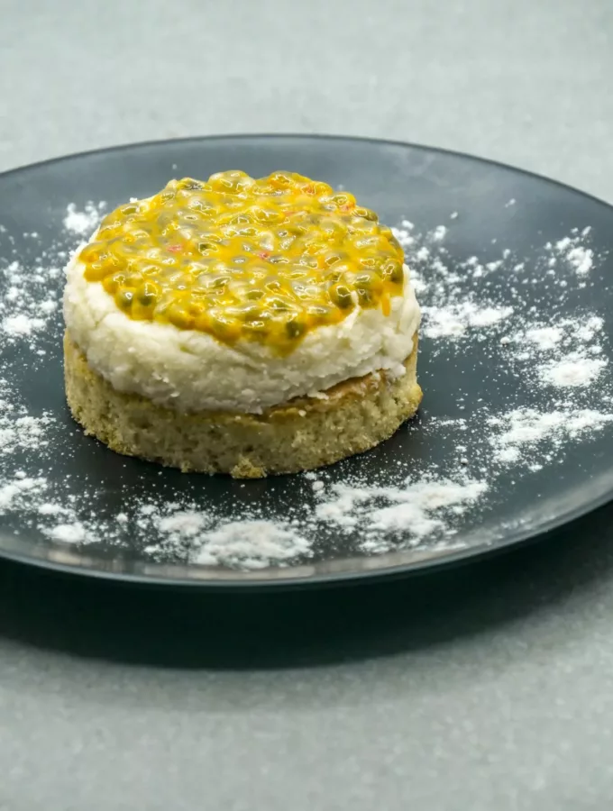 Sablés, mascarpone et fruit de la passion Sablés, mascarpone et fruit de la passion