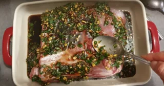 Poitrine de porc confite miel-gingembre - Instruction 4