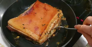 Poitrine de porc confite miel-gingembre - Instruction 6