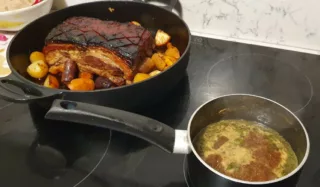 Poitrine de porc confite miel-gingembre - Instruction 13