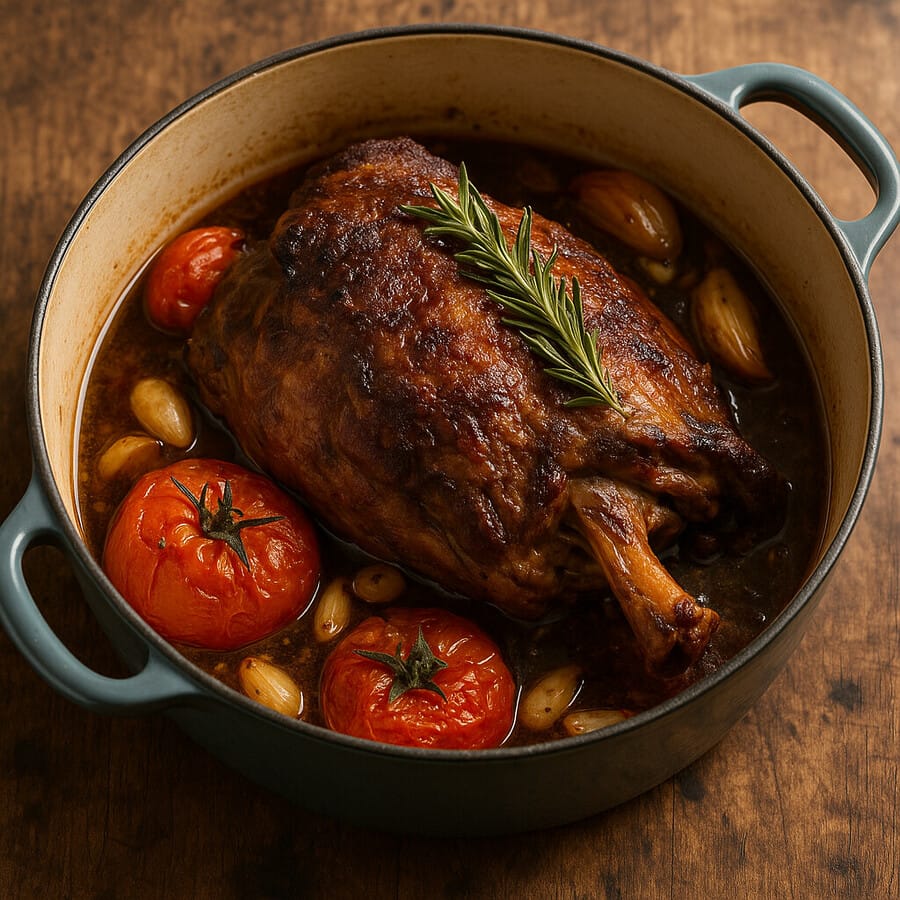7-Hour Leg of Lamb with Garlic and Rosemary