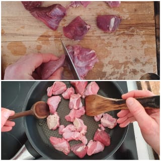 Sauté de veau au vin rouge et aux épices - Instruction 0