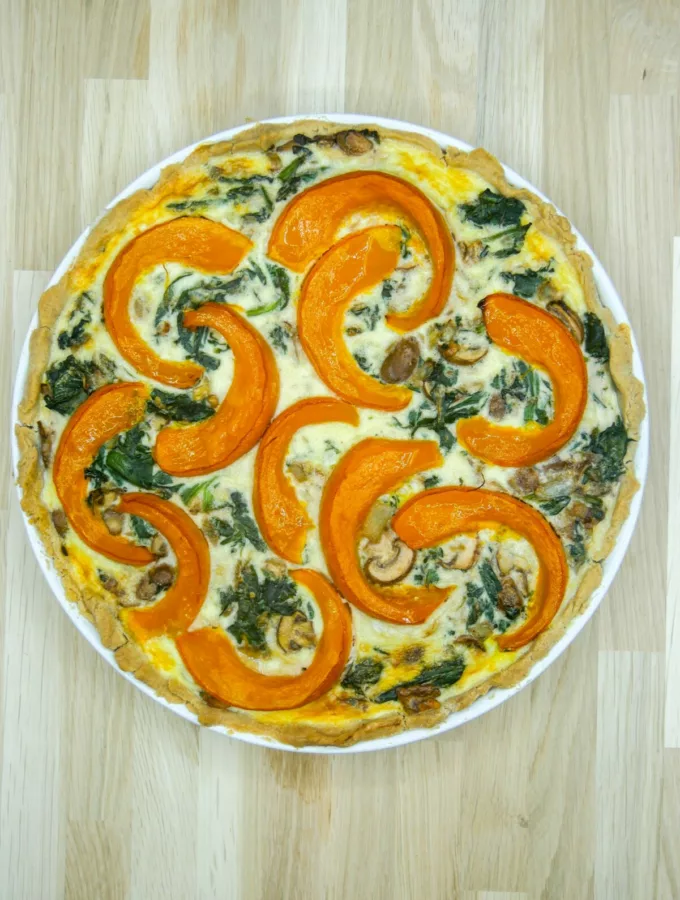 Tarte courge épinards