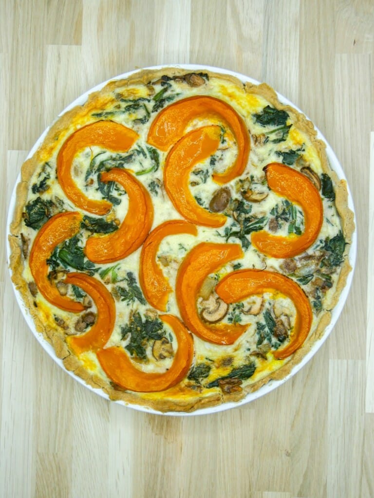 Tarte courge épinards