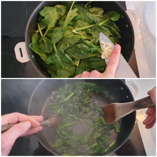 Feuilletés au chèvre et aux épinards - Instruction 2