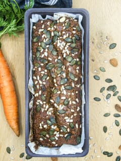 Vegan Carrot-Banana-Seed Cake
