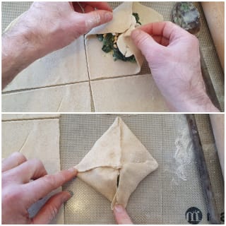Feuilletés au chèvre et aux épinards - Instruction 6