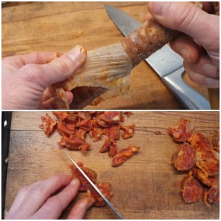 Fusilli aux câpres et au chorizo – Instruction 0 Fusilli aux câpres et au chorizo - Instruction 0