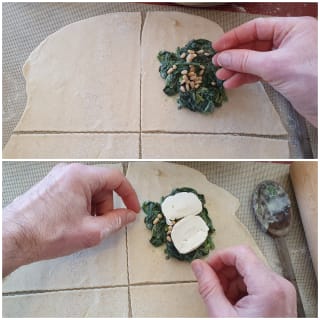 Feuilletés au chèvre et aux épinards - Instruction 5