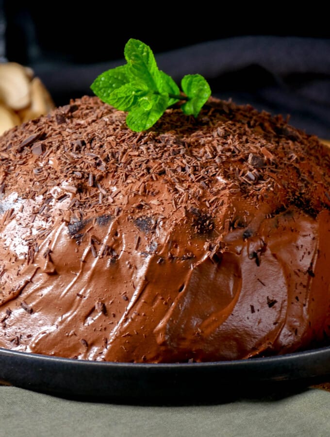 Gâteau nappé anglais café chocolat