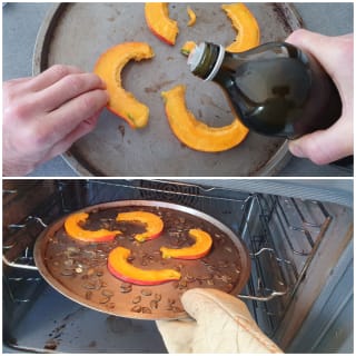 Flan de Potimarron en ramequin, sauce au fromage - Instruction 1