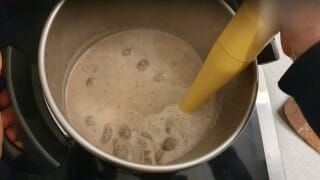 Velouté de panais, champignons et noisettes - Instruction 7