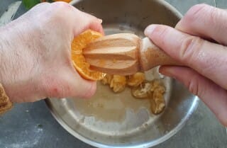 Panna-cotta au lait d&rsquo;amande, mandarine rôtie - Instruction 7