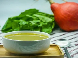 Mustard Leaf Soup with Turmeric