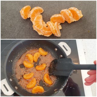 Panna-cotta au lait d&rsquo;amande, mandarine rôtie - Instruction 11