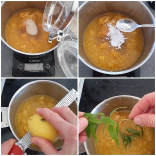 Panna-cotta au lait d&rsquo;amande, mandarine rôtie - Instruction 8